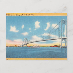 Postal Vintage, Whitestone Bridge, Nueva York, NY