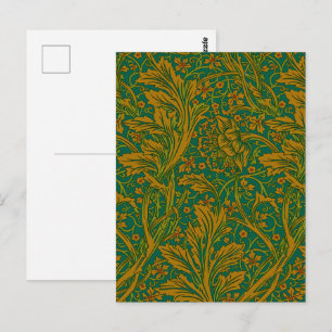 Postal Vintage William Morris Arcadia Totalmente Sin Cost
