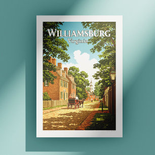 Postal Vintage Williamsburg Virginia