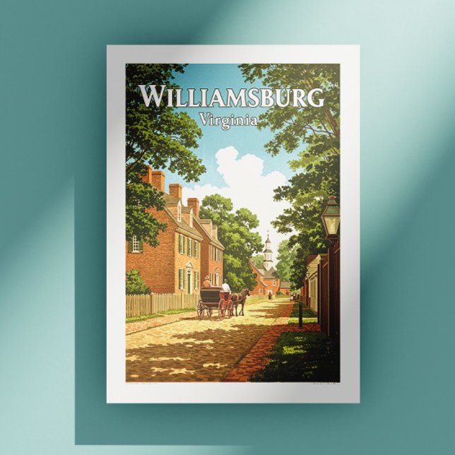 Postal Vintage Williamsburg Virginia (Subido por el creador)