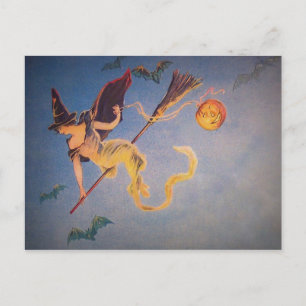 Postal Vintage Witch