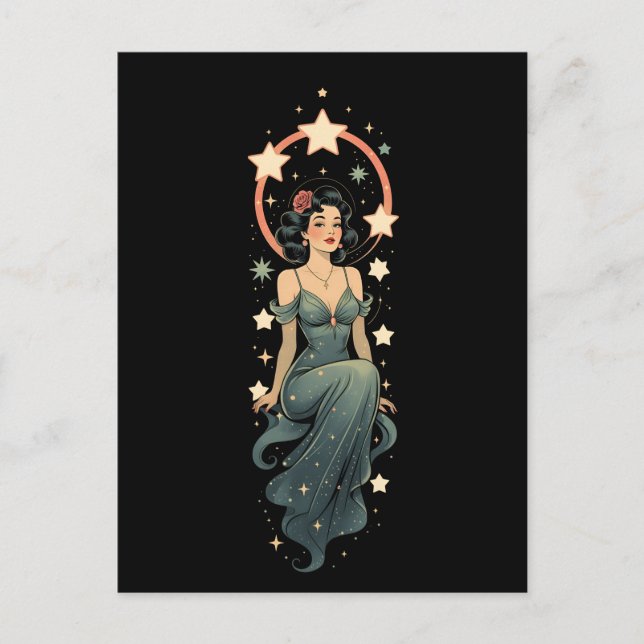 Postal Vintage Woman (Anverso)