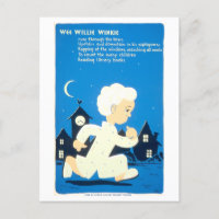 Vintage WPA Library Poster con Wee Willie Winkie