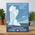 Postal Vintage Yellowstone WPA<br><div class="desc">Un viejo poster con un nuevo giro. Restauramos el antiguo poster WPA y lo cambiamos de tamaño para adaptarlo a muchos productos de recuerdo. Esta es una pieza de arte clásica que es reconocible para muchos que visitan todos los parques nacionales.</div>