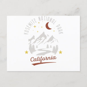 Postal Vintage Yosemite National Park California