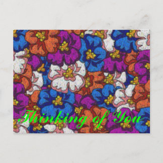 Postal Violaciones abstractas - Postcard