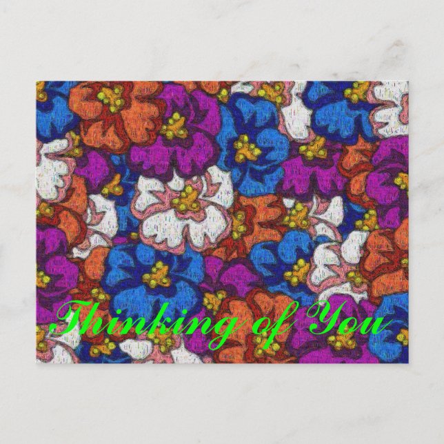 Postal Violaciones abstractas - Postcard (Anverso)