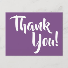 Postal Violet Purple and White Calligraphy Gracias