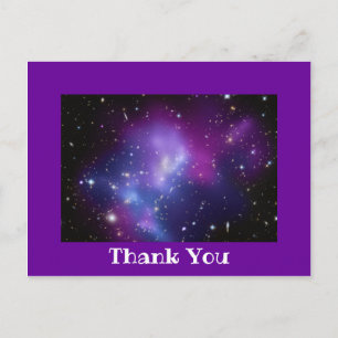Postal Violet Purple Photo Border Gracias