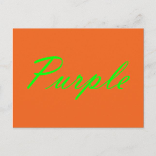 Postal Violeta (Anverso)