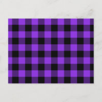 Violeta azul y Gingham negro