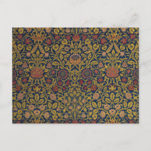 Postal Violeta y Columbina por William Morris