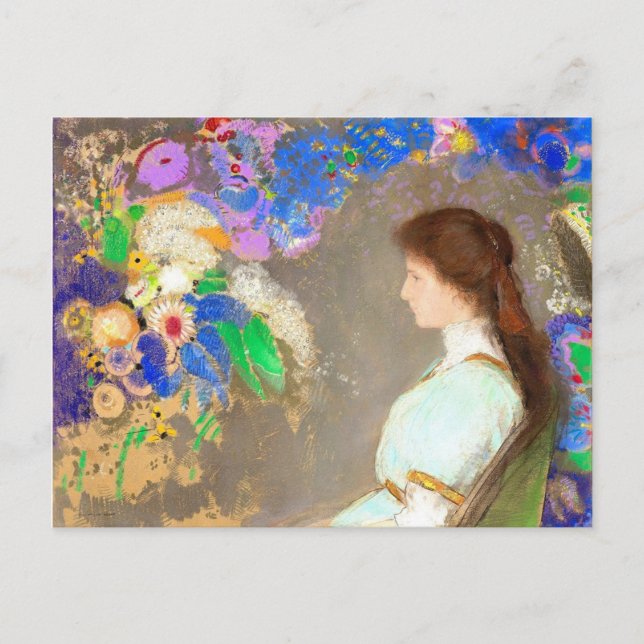 Postal Violette Heymann, pintura Bella Artes de Redon (Anverso)