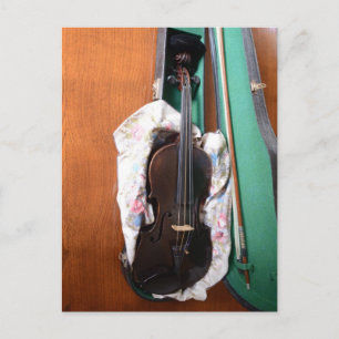 Postal Violin alemán antiguo