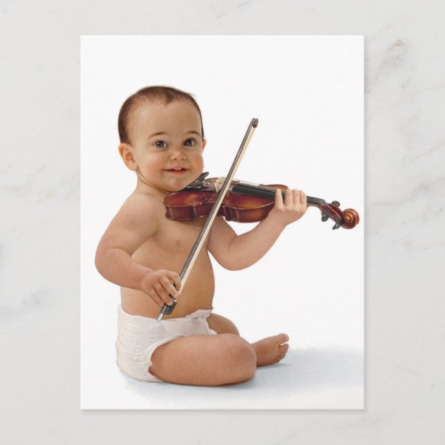 Postal Violin Baby (Anverso)