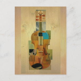 Postal Violín compuesto