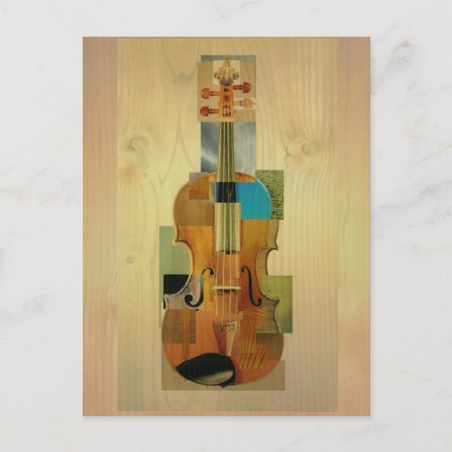 Postal Violín compuesto (Anverso)