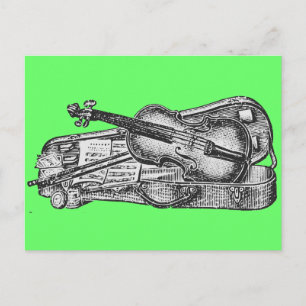 Postal Violin con Funda