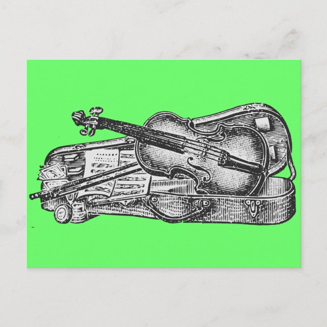 Postal Violin con Funda (Anverso)