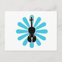 Violin Daisy Notecards