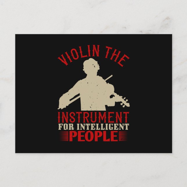 Postal Violin - El Instrumento Para Inteligencia (Anverso)