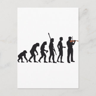 Postal violín evolutivo
