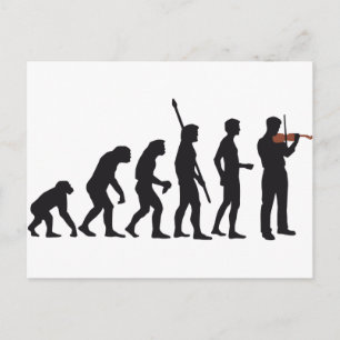 Postal violín evolutivo