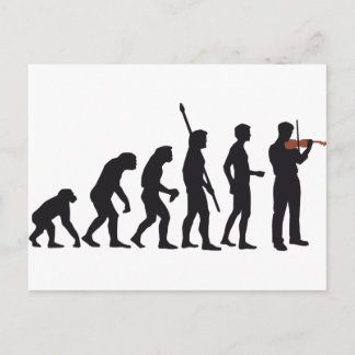 Postal violín evolutivo