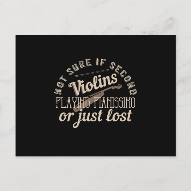 Postal Violín - Las segundas violaciones se acaban de per (Anverso)