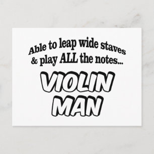 Postal Violin Man - Superhéroe de la Música