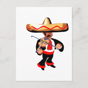 Postal violín mexicano