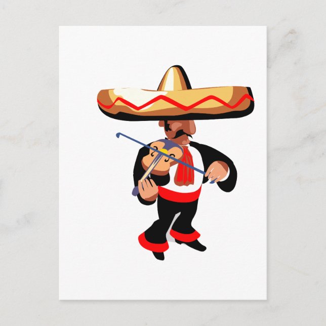 Postal violín mexicano (Anverso)
