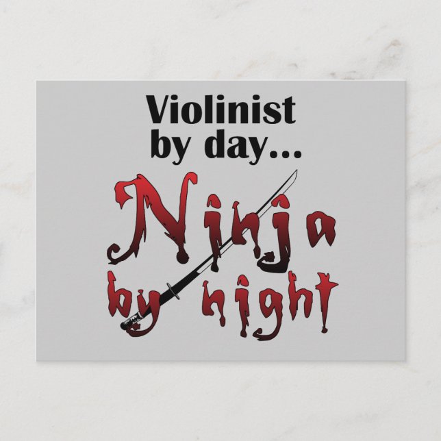Postal Violin Ninja (Anverso)