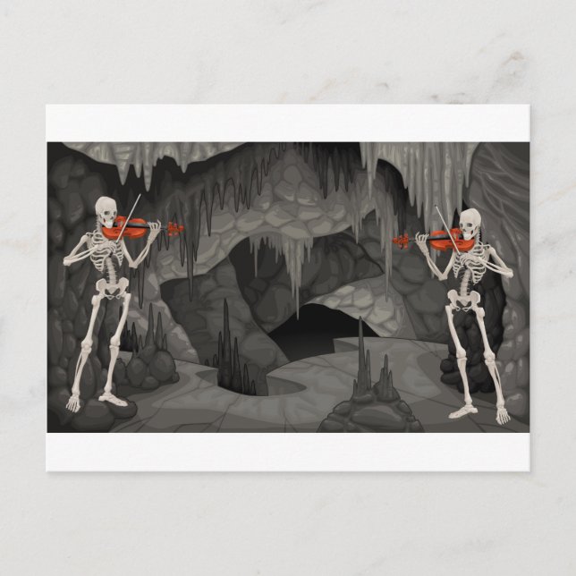 Postal violin skeleton (Anverso)