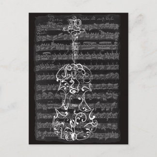Postal Violin Srawl escribe sobre el manuscrito de Bach