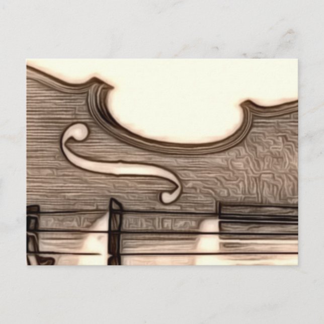 Postal ¿Violín, Viola, Cello? (Anverso)