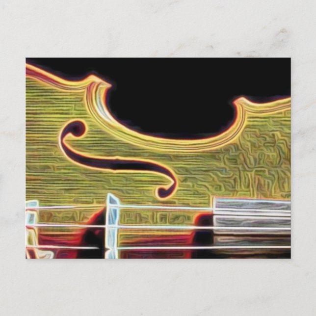 Postal ¿Violín, Viola, Cello? (Anverso)