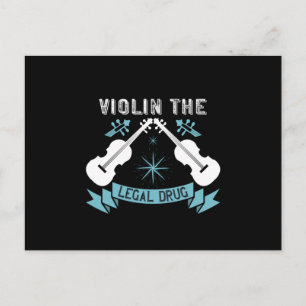 Postal Violín - Violín La Droga Legal