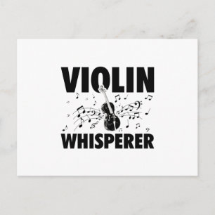 Postal Violin Whisperer Idea de regalo de instrumentos