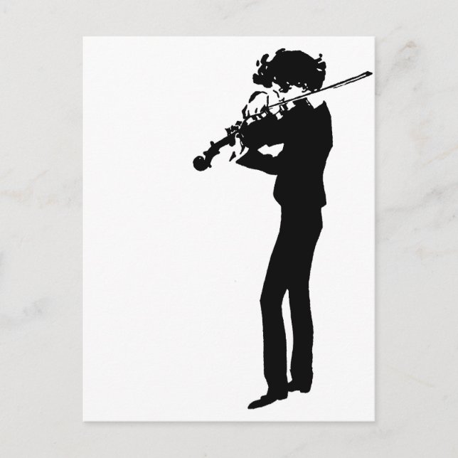 Postal Violinista (Anverso)