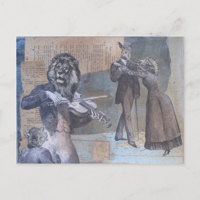 Postal Violinista (Anverso)