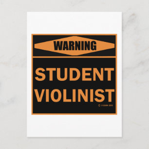Postal Violinista estudiantil