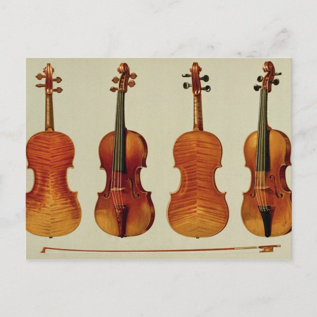 Postal Violins (LtoR): el Alard de Antonio Stradivariu (Anverso)