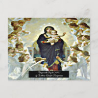 Virgen con ángeles Bouguereau