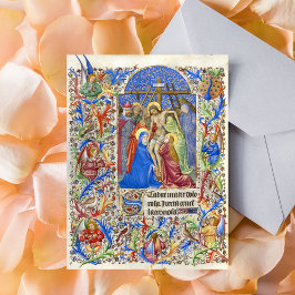 Postal Virgen de Crucifixión María Cuaresma Viernes Santo