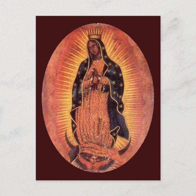 Postal Virgen de Guadalupe (Anverso)