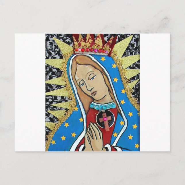 Postal Virgen de Guadalupe (Anverso)