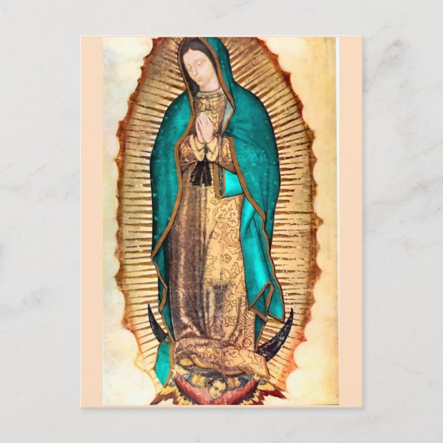 Postal Virgen de Guadalupe (Anverso)