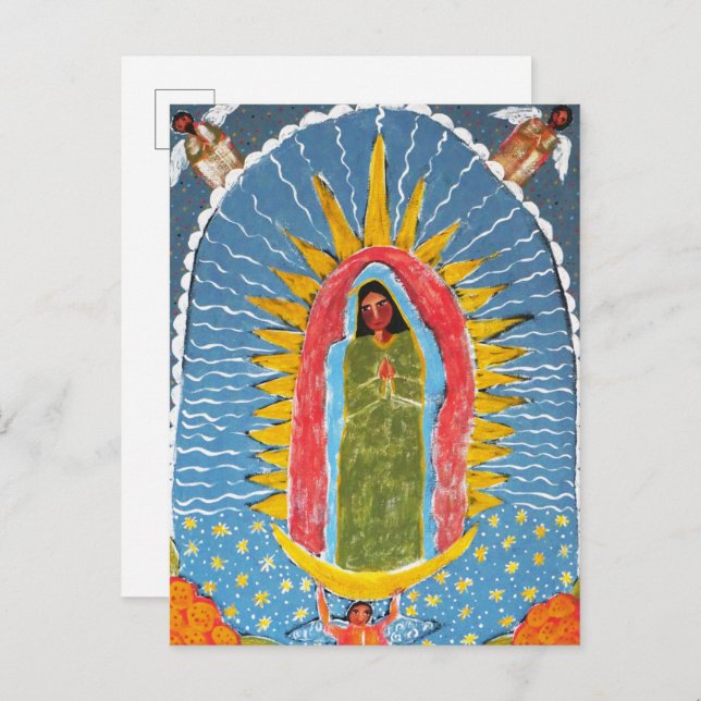 Postal Virgen de Guadalupe (Anverso / Reverso)
