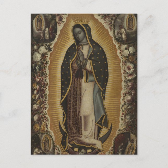 Postal Virgen de Guadalupe (Anverso)